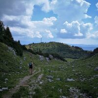 Abstieg vom Rauhensteingipfel
