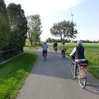 Radfahren in Alpen am Niederrhein