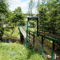 Hängebrücke am Wisser Fluss