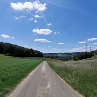 Rückblick ins Tal hinab (Blick Richtung Gutenburg)