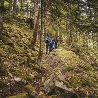 Rappenfelsensteig Wanderer