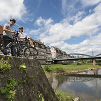 Radfahren durch Rotenburg an der Fulda