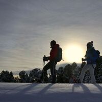 Winterstimmung beim Abstieg