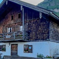 die Rotwandhütte frühmorgens