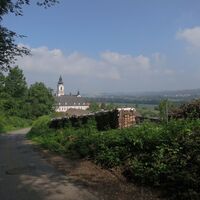 Blick auf Stift Wilhering