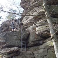 unterer Aufstieg auf den Hohen Stein