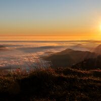 Sonnenaufgang am Karl-Ludwig-Haus