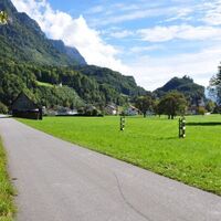 Kurz vor Berschis mit Blick auf St. Georgen