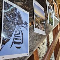 Winterbilder im Treppenhaus