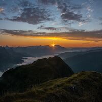 Sonnenaufgang am Spielberghorn