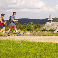 Rohrhardsberg, im Hintergrund Schänzlehof