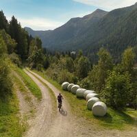 Mountainbiker auf der Planneralm-Runde