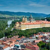 Stadt Melk &amp; Stift © Donau Niederösterreich/www.extremfotos.com