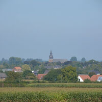 Blick auf Kranenburg vom Reichswald