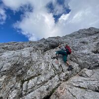 Kletterstellen vor der Schönfeldspitze