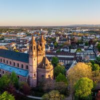 Wormser Dom mit Stadt