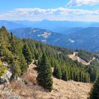 Aussicht Rosseck Südseite, Hochlantsch in der Mitte