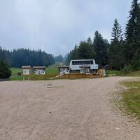 Abstieg zum Parkplatz bzw. Mendelstube
