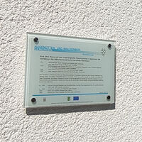 Infotafel am Haus Viehmann in Frankenhain