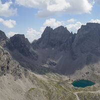 auch der Blick zum Laserzsee kann sich sehen lassen