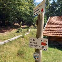 Markierung des GR53 im Elsass