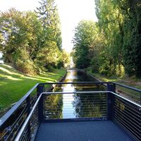 Aussichtssteg in Herford an Wallanlagen