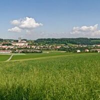 Ausblick von Weilling auf St. Florian