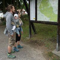 Start zur Wanderung an der Gaststätte Reitling im Elm