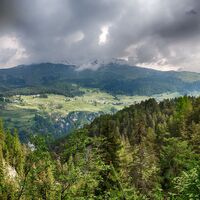 Crap Putèr: Panoramablick Unterengadin