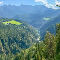 Blick von der "Gang" Straße in Richtung Enterhof und Schmalzklause