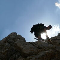 mit der Sonne im Gepäck steigen wir ab