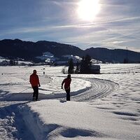 Sonnige Langlaufloipe Alberschwende