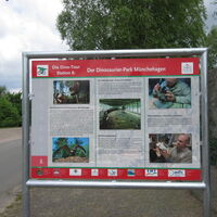 Infotafel zur Dino-Tour