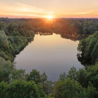 Der Kleine Bullensee aus der Vogelperspektive