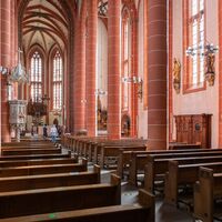 Das Innere der Wendelinusbasilika