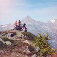 Mountainbiker in der Region Grächen