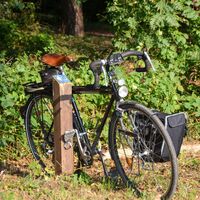 Fahrrad am Erlebnispfad in Schloß Holte-Stukenbrock
