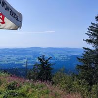 Blick von der Terrasse des Berggasthofes am Dreisessel