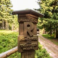 Rennsteig Holzschild