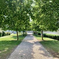 Allee im Kaiserpark neben der Kirche, Glinzendorfer Erlebnispfad