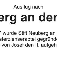 weiterer Ausflug zum Stift Neuberg (Stmk.)