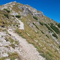 Abstiegsweg nach Berwang = Normalweg auf den Thaneller