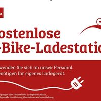 Kostenlose E-Bike Ladestation