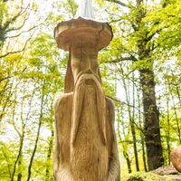 Skulptur am Teufelstein bei Frankelbach