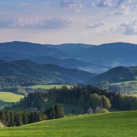 Landschaft bei St Peter Blick vom Kapfenberg