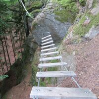 Lavanttaler Alpen: Klettergarten St. Andrä/Eitweg, "Seven Summits Klettersteig"