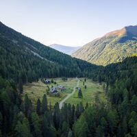Die Grafenalm kurz vor der Rudolf-Schober-Hütte