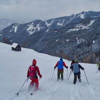 Winterspaß beim Abstieg