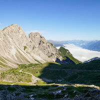 Kleine und Große Gamswiesenspitze und Bloßkofel