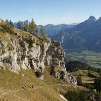 Der Abstiegsweg vom Grabnertörl wieder hinunter zur Grabneralm